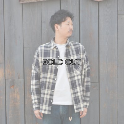 画像7: BARNS OUTFITTERS×BIG MAC（バーンズアウトフィッターズ×ビックマック）Flannel L/S Shirt（フランネルロングスリーブシャツ） / Black（ブラック）