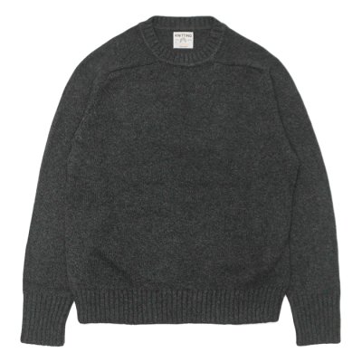 画像1: FilMelange（フィルメランジェ）SIEK（シーク）"Silk Wool Cotton Knit" / Moss Charcoal（モスチャコール）