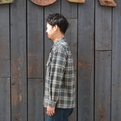 画像8: *A VONTADE（アボンタージ）Wool Plaid Open Color Shirt（ウールプレイドオープンカラーシャツ）/ Grey×Green（グレー×グリーン）