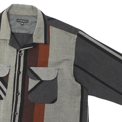 画像4: ENGINEERED GARMENTS（エンジニアードガーメンツ）Classic Shirt（クラシックシャツ）"Wide Stripe Worsted Wool" / Multi Color（マルチカラー）