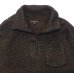 画像4: ENGINEERED GARMENTS（エンジニアードガーメンツ）Zip Moc Neck（ジップモックネック）"Wool Poly Nep Sweater Knit" / Brown（ブラウン）