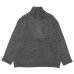 画像1: ENGINEERED GARMENTS（エンジニアードガーメンツ）Zip Moc Neck（ジップモックネック）"Wool Poly Nep Sweater Knit" / Charcoal（チャコール） (1)
