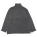 画像2: ENGINEERED GARMENTS（エンジニアードガーメンツ）Zip Moc Neck（ジップモックネック）"Wool Poly Nep Sweater Knit" / Charcoal（チャコール） (2)