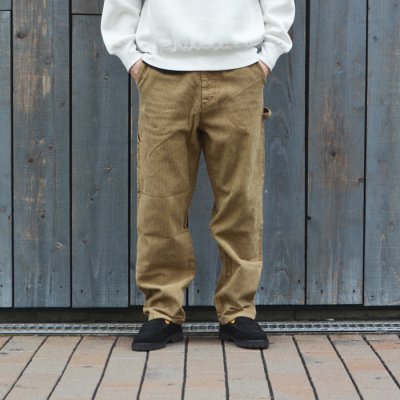 画像8: SMITH'S AMERICAN（スミスアメリカン）LES HALLES painter（レアールペインター）"Uneven Corduroy / Garment dye" / Jade（ジェード）【裾上げ無料】