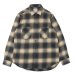 画像1: SERO（セロ）Ombre Check Double Pocket Shirt（オンブレチェック ダブルポケットシャツ）"Heavy Flannel" / Beige（ベージュ） (1)