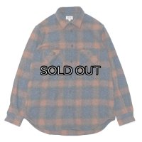SERO（セロ）Ombre Check Double Pocket Shirt（オンブレチェック ダブルポケットシャツ）"Heavy Flannel" / Blue（ブルー）