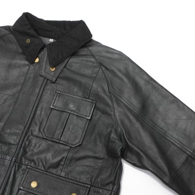 画像5: yoused （ユーズド）Remake Leather Fishing Jacket（リメイクレザーフィッシングジャケット）/ Black（ブラック）