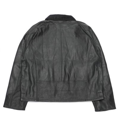 画像2: yoused （ユーズド）Remake Leather Fishing Jacket（リメイクレザーフィッシングジャケット）/ Black（ブラック）