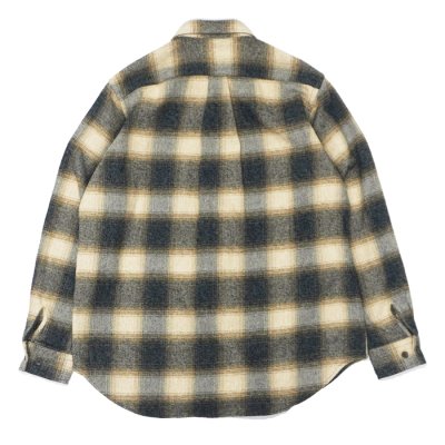 画像2: SERO（セロ）Ombre Check Double Pocket Shirt（オンブレチェック ダブルポケットシャツ）"Heavy Flannel" / Beige（ベージュ）