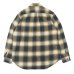 画像2: SERO（セロ）Ombre Check Double Pocket Shirt（オンブレチェック ダブルポケットシャツ）"Heavy Flannel" / Beige（ベージュ） (2)