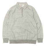 FELCO（フェルコ）L/S Half Zip Collar Sweat（ロングスリーブハーフジップカラースウェット）"10oz MD WEIGHT FRENCH TERRY” / Twisted Grey （ツイステッドグレー）