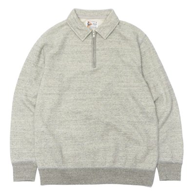 画像1: FELCO（フェルコ）L/S Half Zip Collar Sweat（ロングスリーブハーフジップカラースウェット）"10oz MD WEIGHT FRENCH TERRY” / Twisted Grey （ツイステッドグレー）