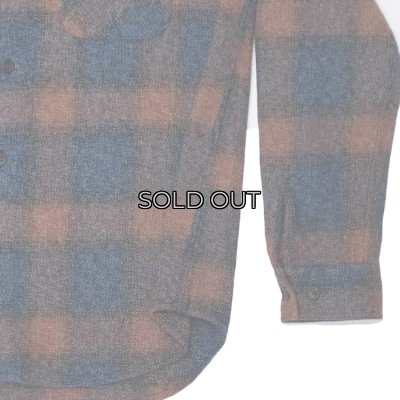 画像5: SERO（セロ）Ombre Check Double Pocket Shirt（オンブレチェック ダブルポケットシャツ）"Heavy Flannel" / Blue（ブルー）