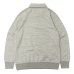 画像2: FELCO（フェルコ）L/S Half Zip Collar Sweat（ロングスリーブハーフジップカラースウェット）"10oz MD WEIGHT FRENCH TERRY” / Twisted Grey （ツイステッドグレー） (2)
