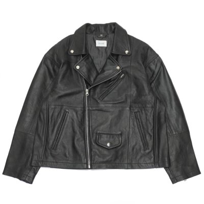 画像1: yoused （ユーズド）Remake Leather Urban Liders Jacket（リメイクレザーアーバンライダースジャケット）/ Black（ブラック）
