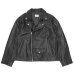 画像1: yoused （ユーズド）Remake Leather Urban Liders Jacket（リメイクレザーアーバンライダースジャケット）/ Black（ブラック） (1)