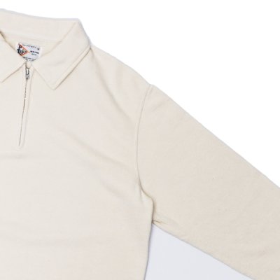 画像4: FELCO（フェルコ）L/S Half Zip Collar Sweat（ロングスリーブハーフジップカラースウェット）"10oz MD WEIGHT FRENCH TERRY” / Off White（オフホワイト）