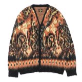 NEEDLES（ニードルズ）Mohair Cardigan（モヘアカーディガン）"Paisley" / Black（ブラック）