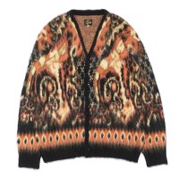 NEEDLES（ニードルズ）Mohair Cardigan（モヘアカーディガン）"Paisley" / Black（ブラック）