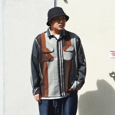 画像6: ENGINEERED GARMENTS（エンジニアードガーメンツ）Classic Shirt（クラシックシャツ）"Wide Stripe Worsted Wool" / Multi Color（マルチカラー）