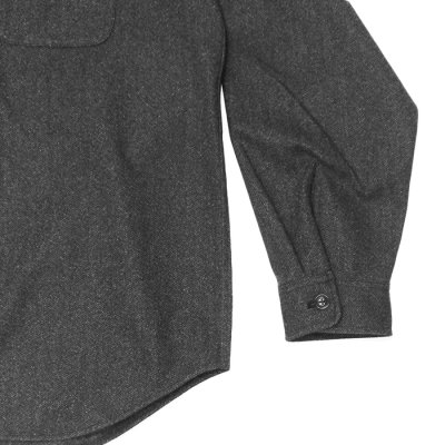 画像6: MODMNT（モドメント）TWEED KNIT HOODED SHIRT（ツウィードニットフーデットシャツ）/ Black（ブラック）