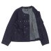 画像3: MODMNT（モドメント）COLLARLESS JKT（カラーレスジャケット）/ Navy（ネイビー） (3)