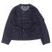画像1: MODMNT（モドメント）COLLARLESS JKT（カラーレスジャケット）/ Navy（ネイビー） (1)