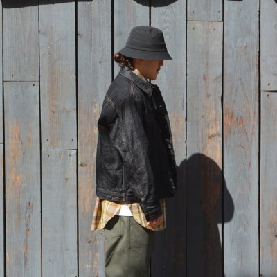 画像10: ENGINEERED GARMENTS（エンジニアードガーメンツ）Type 5 Jean Jacket（タイプ5 ジーンジャケット）"14oz Cone Denim" / Black（ブラック）