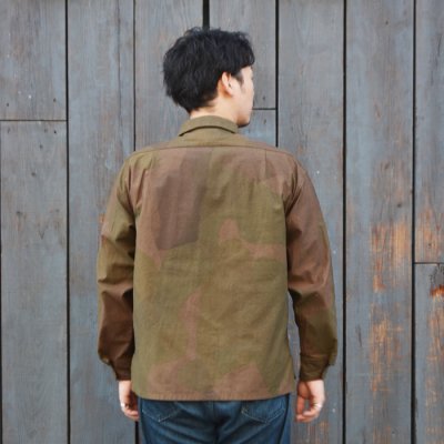 画像9: Nigel Cabourn（ナイジェル・ケーボン）PARATROOPER SHIRT（パラトルーパーシャツ）"CAMO" / Brown（ブラウン）