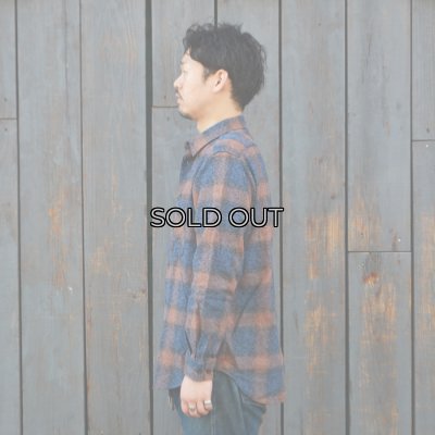 画像8: SERO（セロ）Ombre Check Double Pocket Shirt（オンブレチェック ダブルポケットシャツ）"Heavy Flannel" / Blue（ブルー）