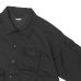 画像4: MODMNT（モドメント）T/TWEED UTILITY CPO SHIRT（ツウィードユーティリティCPOシャツ）/ Black（ブラック） (4)