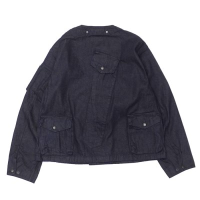画像2: MODMNT（モドメント）COLLARLESS JKT（カラーレスジャケット）/ Navy（ネイビー）