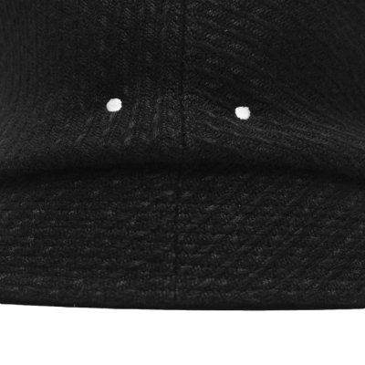画像7: O/EIGHTH（オーエイス）Type Y HAT （タイプ・Y）"Wool Rayon Diagonal" / Black+White（ブラック＋ホワイト）・Black（ブラック）