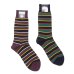 画像1: HALISON（ハリソン）リサイクルコットIVYボーダーソックス / Navy（ネイビー）・Wine（ワイン）※3足までメール便発送可 (1)