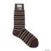 画像2: HALISON（ハリソン）リサイクルコットIVYボーダーソックス / Navy（ネイビー）・Wine（ワイン）※3足までメール便発送可 (2)