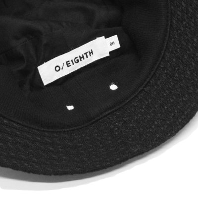 画像5: O/EIGHTH（オーエイス）Type OH HAT（タイプ・OH ）”Wool Rayon Diagonal" / Black+White（ブラック＋ホワイト）・Black（ブラック）