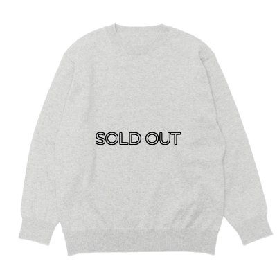 画像1: Yonetomi NEW BASIC（ヨネトミニューベーシック）RIGID CASHMERE SWEATER CREW NECK PULLOVER（リジットカシミアセータークルーネックプルオーバー）/ Top Grey（トップグレー）