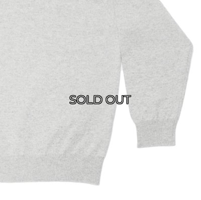 画像5: Yonetomi NEW BASIC（ヨネトミニューベーシック）RIGID CASHMERE SWEATER CREW NECK PULLOVER（リジットカシミアセータークルーネックプルオーバー）/ Top Grey（トップグレー）