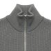 画像4: Yonetomi NEW BASIC（ヨネトミニューベーシック）EX Fine Wool Rib Knit Blouson（エクストラファインウールニットブルゾン）/ Grey（グレー）