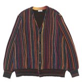 COOHEM（コーヘン）MULTI KUSARI STRIPE KINT CARDIGAN（マルチクサリ ストライプニットカーディガン）/ Brown（ブラウン）