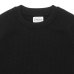画像3: Yonetomi NEW BASIC（ヨネトミニューベーシック）EX Fine Wool Rib Knit Pull Over（エクストラファインウールニットプルオーバー）/ Black（ブラック）