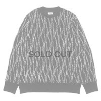 COOHEM（コーヘン）RANDOM INLAY STRIPE KNIT PULLOVER（ランダムインレイストライプニットプルオーバー）/ Black（ブラック）