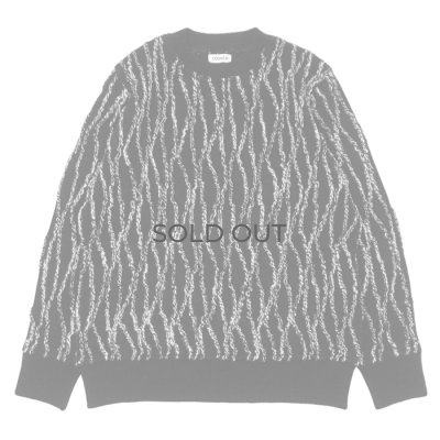 画像1: COOHEM（コーヘン）RANDOM INLAY STRIPE KNIT PULLOVER（ランダムインレイストライプニットプルオーバー）/ Black（ブラック）
