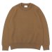 画像1: Yonetomi NEW BASIC（ヨネトミニューベーシック）EX Fine Wool Rib Knit Pullover（エクストラファインウールリブニットプルオーバー）/ Brown（ブラウン） (1)