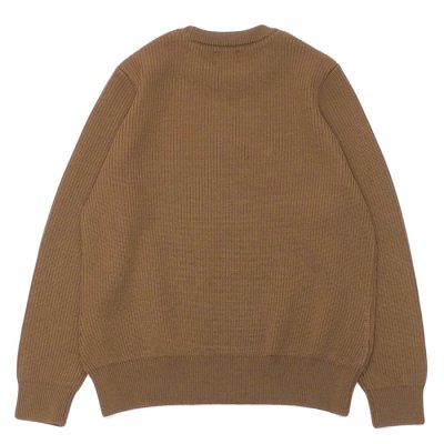 画像5: Yonetomi NEW BASIC（ヨネトミニューベーシック）EX Fine Wool Rib Knit Pullover（エクストラファインウールリブニットプルオーバー）/ Brown（ブラウン）