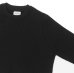 画像4: Yonetomi NEW BASIC（ヨネトミニューベーシック）EX Fine Wool Rib Knit Pull Over（エクストラファインウールニットプルオーバー）/ Black（ブラック）