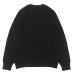 画像2: Yonetomi NEW BASIC（ヨネトミニューベーシック）EX Fine Wool Rib Knit Pull Over（エクストラファインウールニットプルオーバー）/ Black（ブラック） (2)