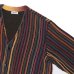 画像4: COOHEM(コーヘン)MULTI KUSARI STRIPE KINT CARDIGAN(マルチクサリ ストライプニットカーディガン)/ Brown(ブラウン) (4)