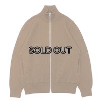 Yonetomi NEW BASIC（ヨネトミニューベーシック）EX Fine Wool Rib Knit Blouson（エクストラファインウールニットブルゾン）/ Brown（ブラウン）