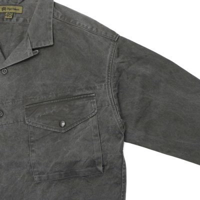 画像4: Nigel Cabourn（ナイジェル・ケーボン）PARATROOPER SHIRT（パラトルーパーシャツ）"PIGMENT" / Charcoal（チャコール）